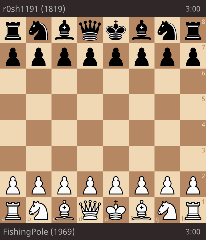 Animated replay of a chess game on Lichess
